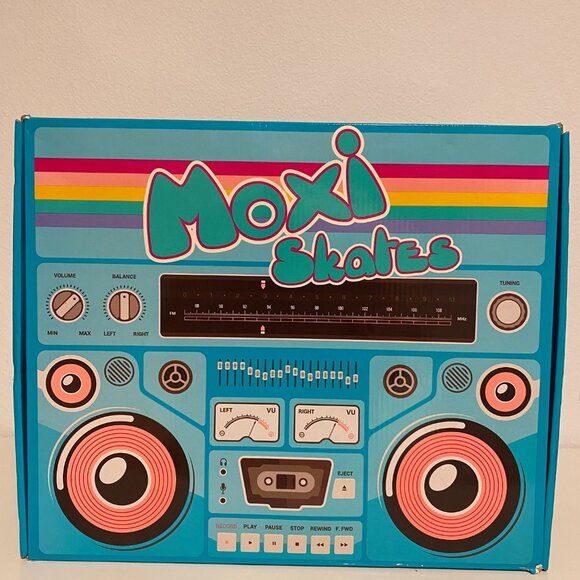 Moxi Womens Roller Skates "Bunny Peach" Pink Size 5 original box and skate bag - Picture 2 of 13